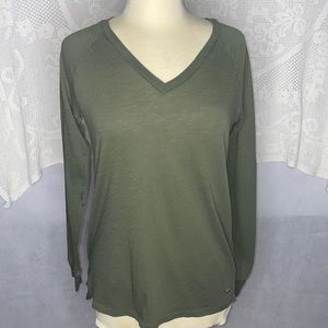 PINK Green V Nevk L/S szXS